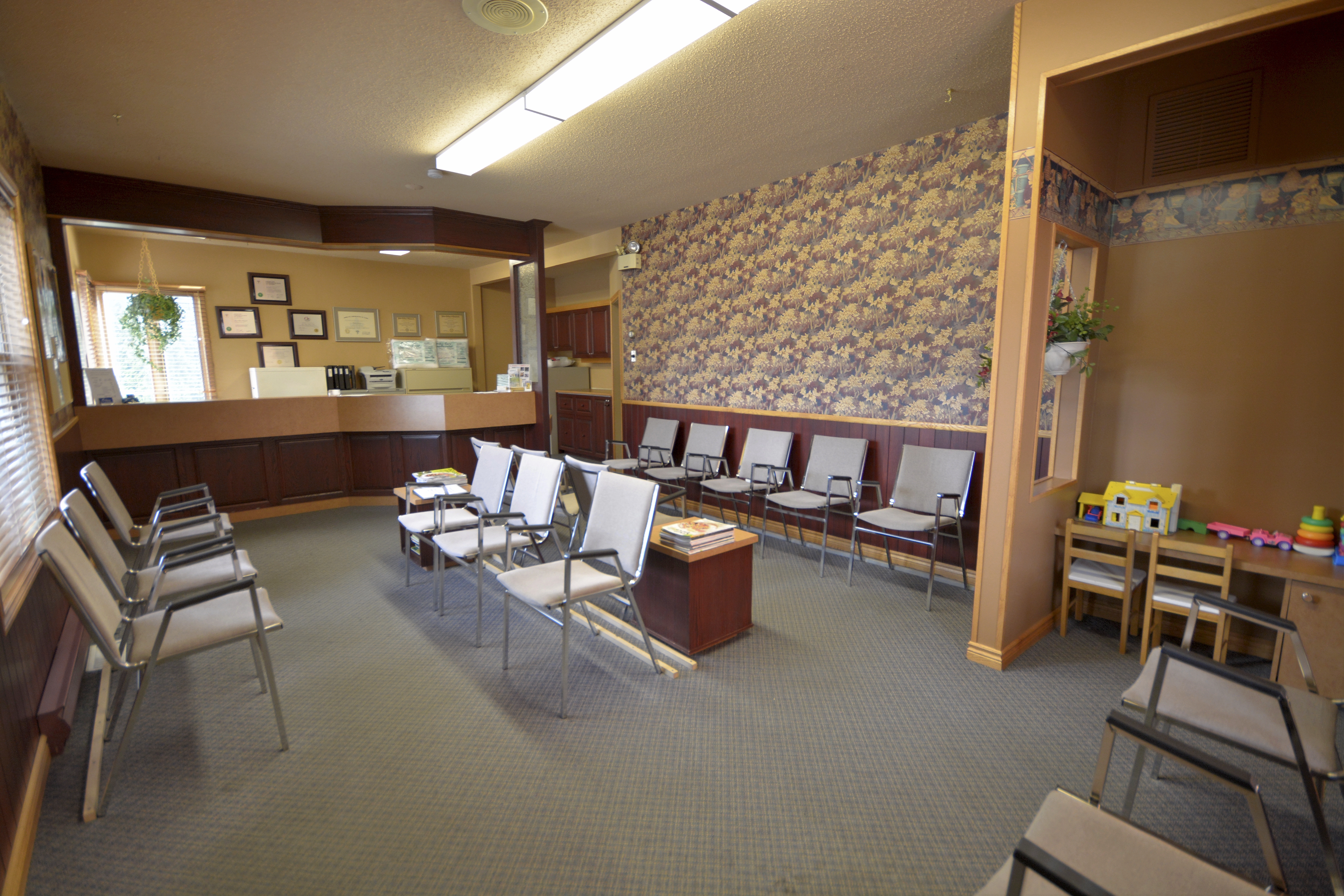 salle d'attente Dr Auston Jardine Chiropraticien